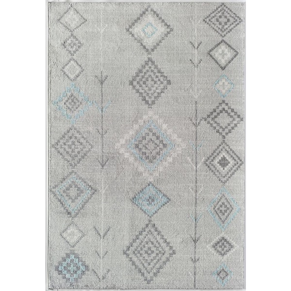 Rugs America CosmoLiving By Cosmopolitan Native Turquoise 2 X 4ft. Indoor Area Rug