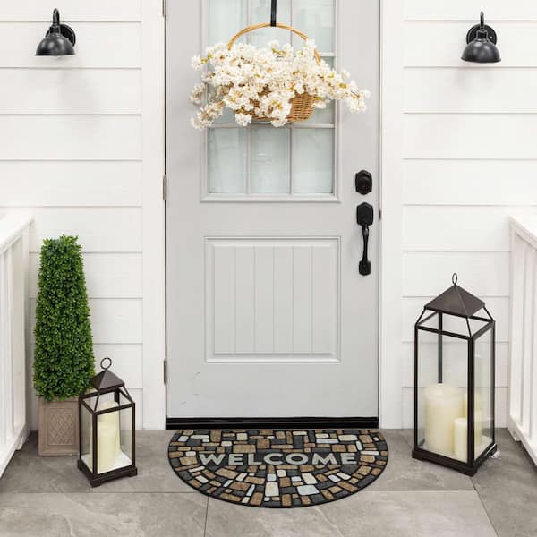 Mohawk Home Drifted Nature Rocks Multi 23 in. x 35 in. Door Mat