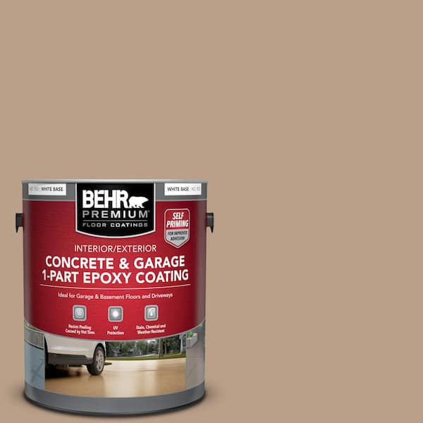 BEHR PREMIUM 1 gal. #N240-4 Sierra Self-Priming 1-Part Epoxy Satin Interior/Exterior Concrete and Garage Floor Paint