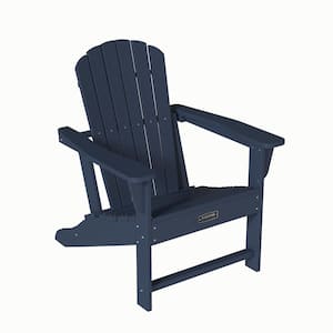 Blue Outdoor Plastic Adirondack Chair