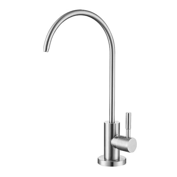 Single Handle Deck Mount Standard Kitchen Faucet Filter Faucet in Brushed Nickel