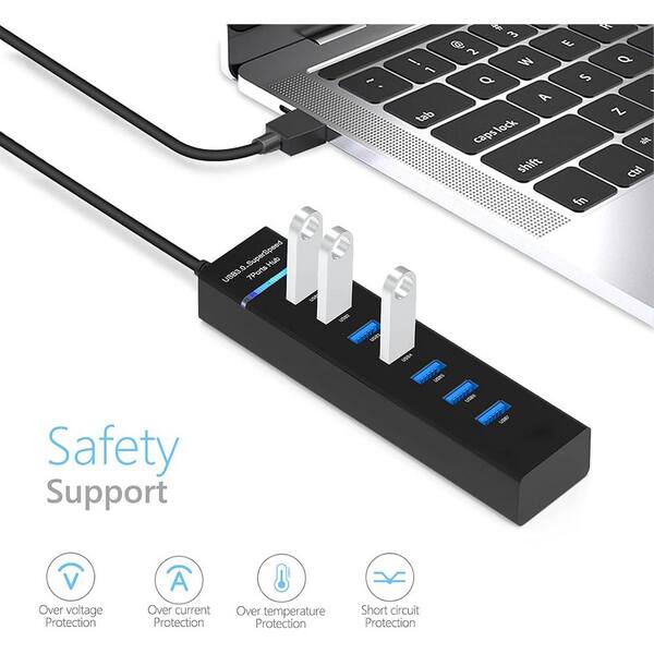 USB Hub,USB Splitter 1 in 2 Out Adapter, Double USB 3.0 Hub for Laptop,Xbox PC, MAC