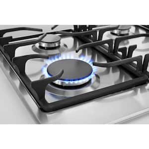24 in. Gas Cooktop in Stainless Steel with 4 Burners