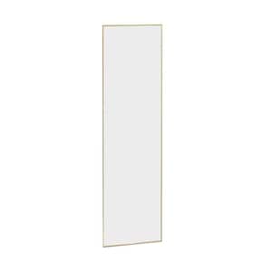 21 in. W x 64 in. H Rectangular Aluminum Framed Wall Mount Modern Decorative Bathroom Vanity Mirror