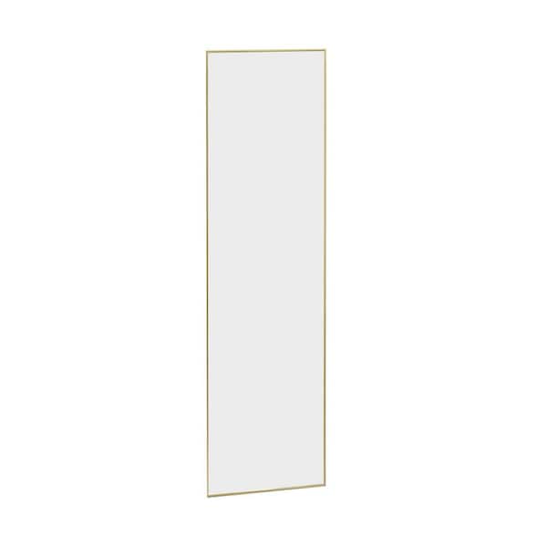 Unbranded 16 in. W x 59 in. H Rectangular Aluminum Framed Wall Mount Modern Decorative Bathroom Vanity Mirror