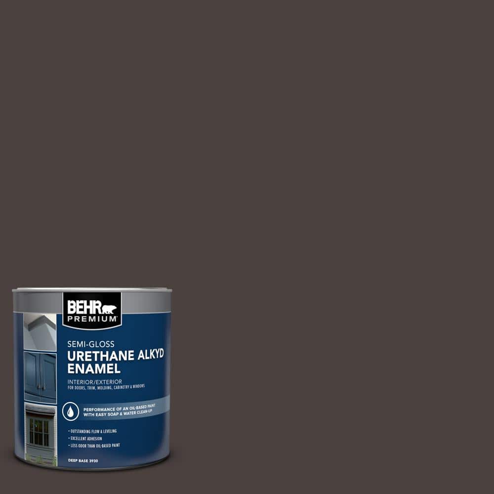 BEHR PREMIUM 1 qt. PPU520 Sweet Molasses SemiGloss Enamel Urethane Alkyd Interior/Exterior