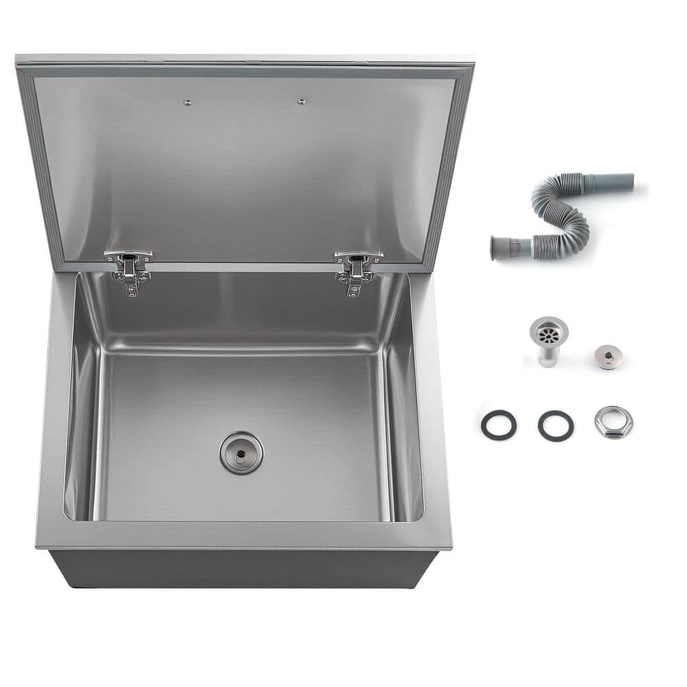 Drop-in Ice Chest 20x16x13in Stainless Steel, 44.7Qt. Commercial Ice Bin with Flip Lid & Drain for Outdoor Kitchen & Bar price history on PriceWatchPro