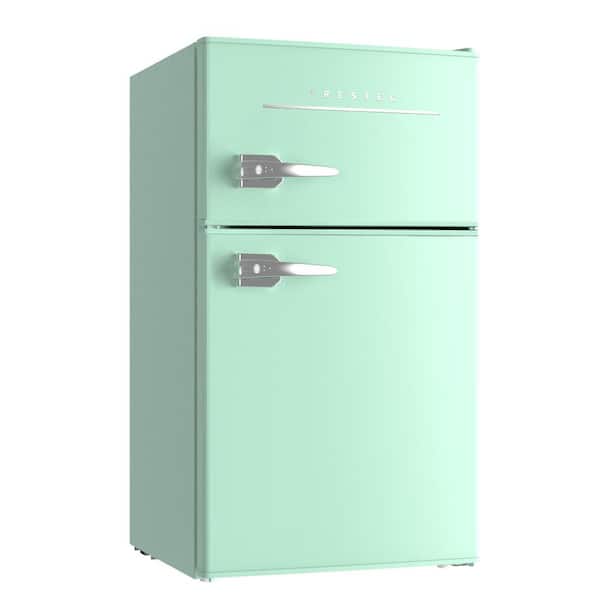JEREMY CASS 17.83 in. 3.2 cu. ft. Mini Refrigerator in Green with ...