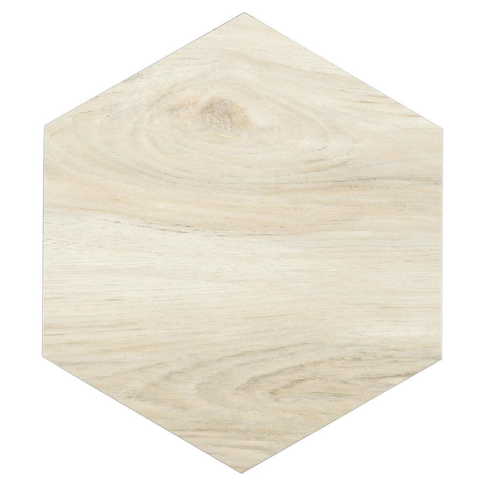 Pistachio Hexagon Peel and Stick Vinyl Floor Tiles