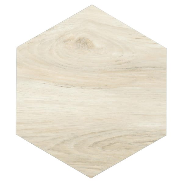 Lucida Surfaces BaseCore Hex Pistachio 12 MIL x 5.75 in. W Waterproof Peel and Stick Vinyl Plank Flooring (21.5sqft/case)