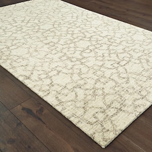 Tranquility Tan 2 ft. 6 in. x 8 ft. Runner Geometric Area Rug
