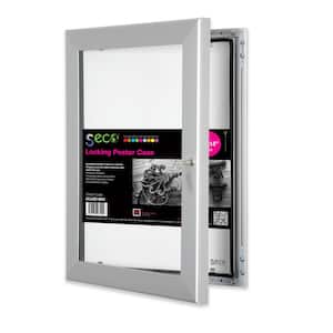 18 in. x 24 in. Silver Locking Poster Case