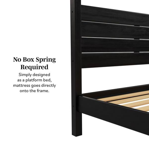 Walker Edison Furniture Company Minimalist Black Wood Frame Walker Edison Furniture Company Minimalist Black Wood Frame