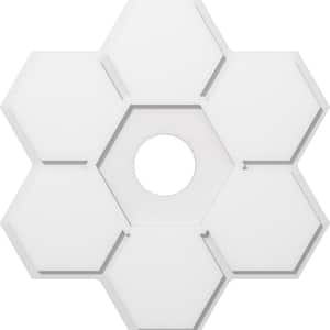 1 in. P X 9-3/4 in. C X 28 in. OD X 5 in. ID Daisy Architectural Grade PVC Contemporary Ceiling Medallion
