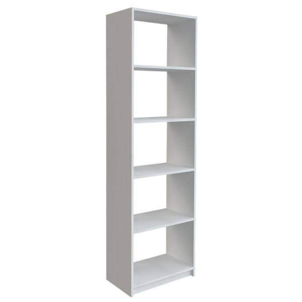 White Shelving Tower Kit, 84 Inch Tall Bookcase White