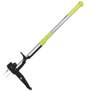 38.97 in. 4-Claw Aluminum Weed Puller Stand Up Weed Remover Tool Weeder for Lawn, Yard, Garden, Patio