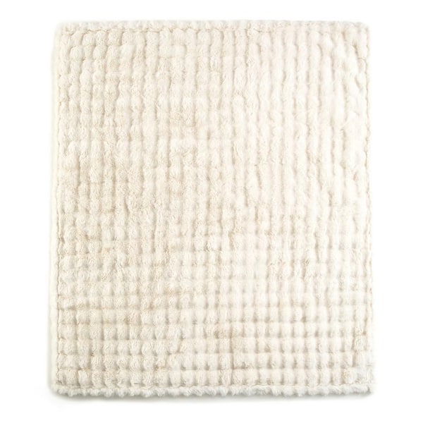 THE NORTHWEST GROUP Generic Natural Cascade Ultra Fine Faux Fur Throw Blanket