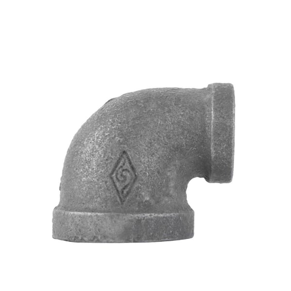 STZ 3/4 in. x 3/8 in. Black Iron 90 Degree Reducing Elbow
