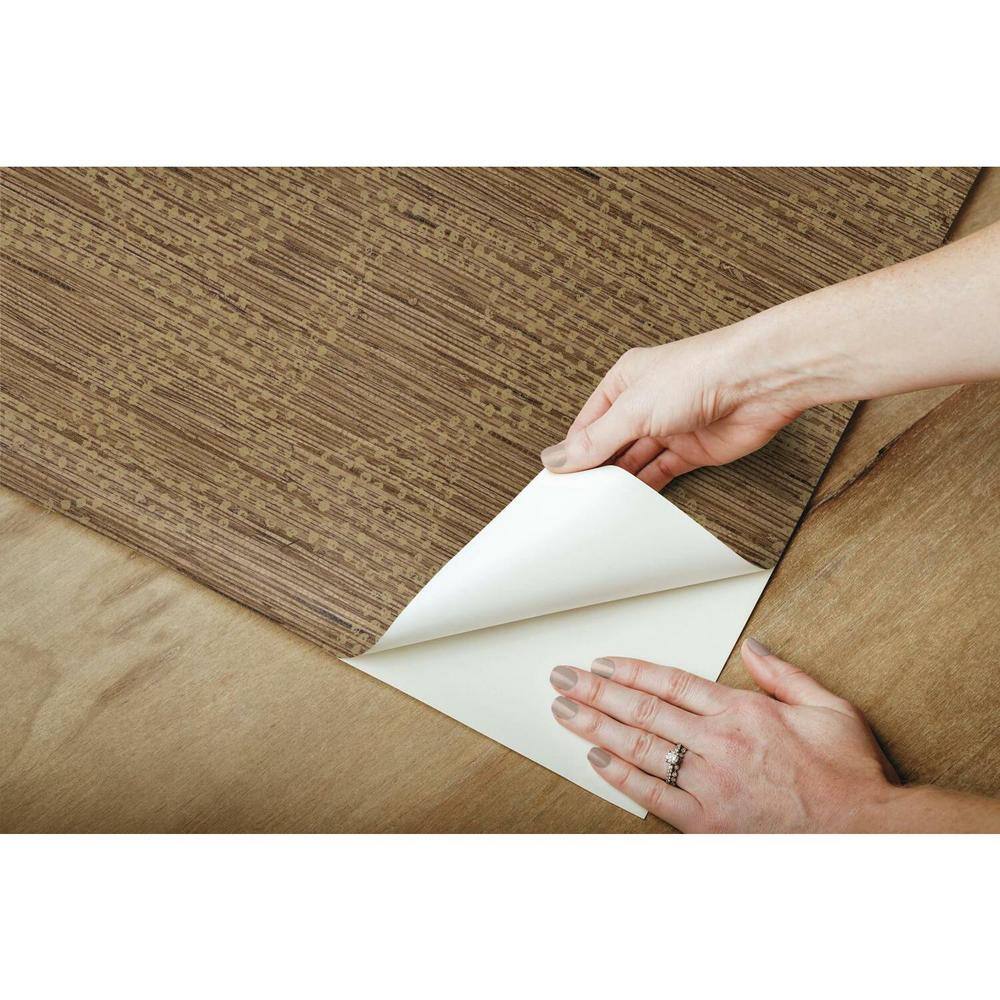 Brown Abstract Pattern Self-Adhesive Vinyl Wallpaper