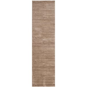 Vision Light Brown 2 ft. x 18 ft. Solid Runner Rug