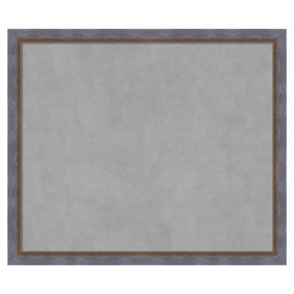 Amanti Art 2-Tone Blue Copper 26 in. x 22 in. Framed Magnetic Board