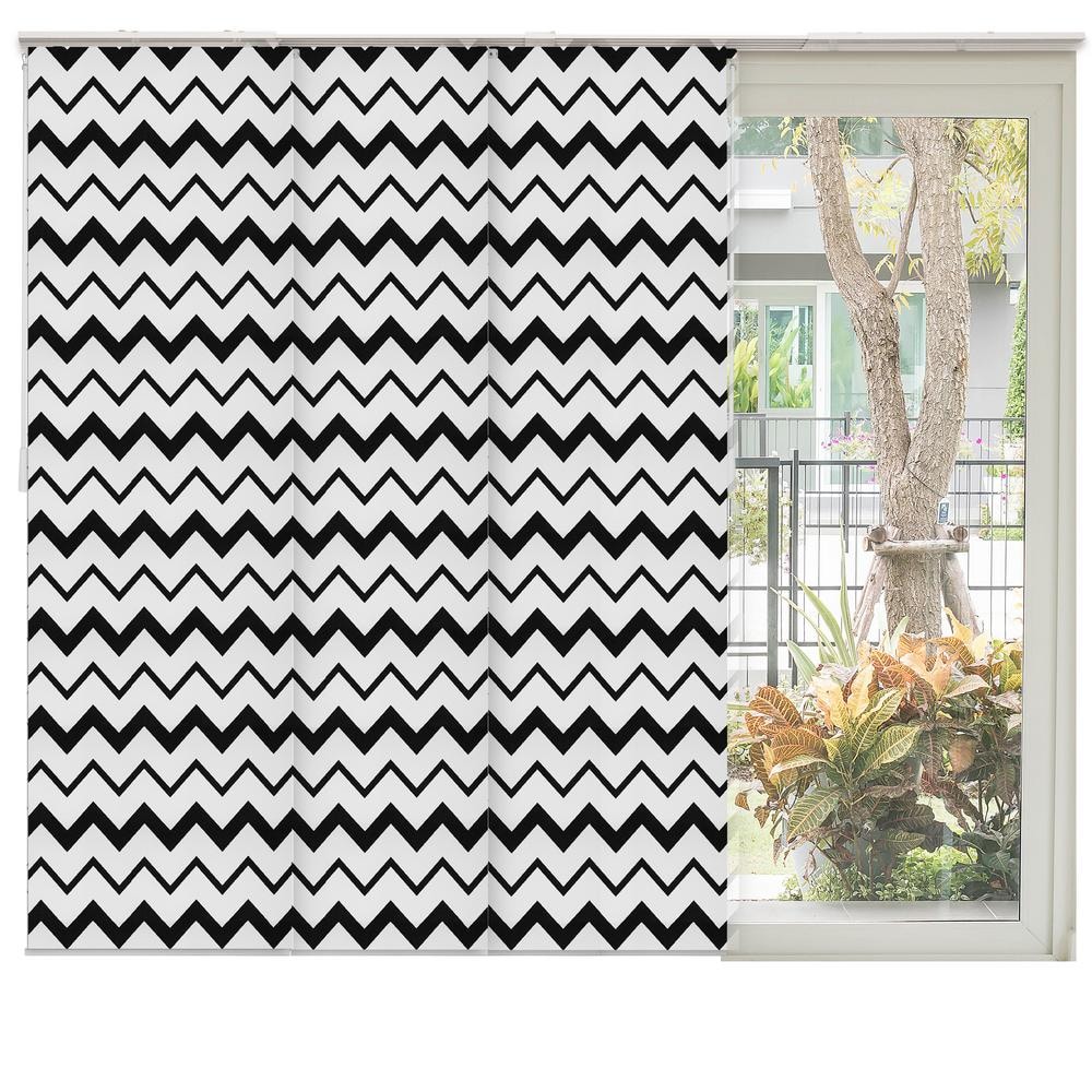 Chicology Wave Cordless Light Filtering Adjustable Sliding Panel Track Blind with 23 in. Slats - Up to 86 in. W x 96 in. L