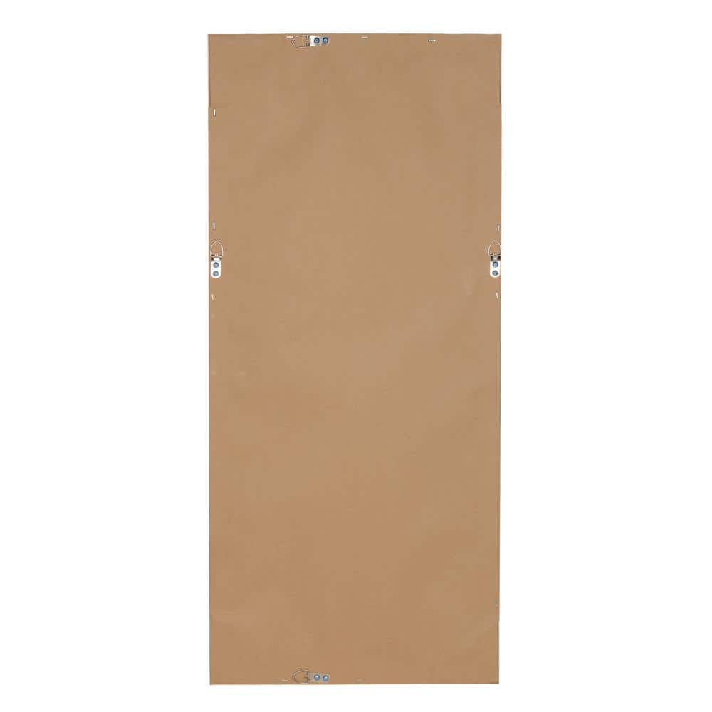 Macon Distressed Soft White Full Length Beveled Wall Mirror 16x36