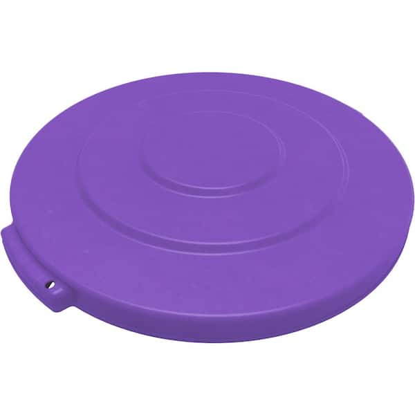 Reviews for Carlisle 10 Gal. Purple Round Trash Can Lid for Bronco