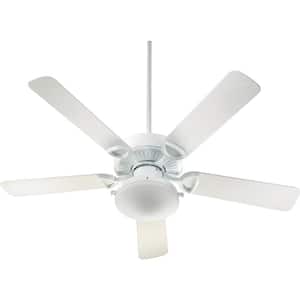 Estate Patio 52 in. 2-Light 9-Watt Indoor/Outdoor in Medium White Ceiling Fan (5-Blade)