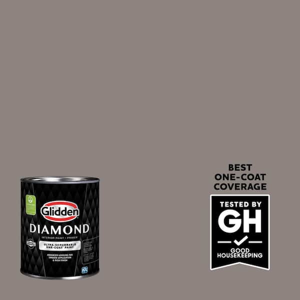 Glidden Diamond 1 qt. #PPG1005-5 Elephant Gray Eggshell Interior Paint with Primer