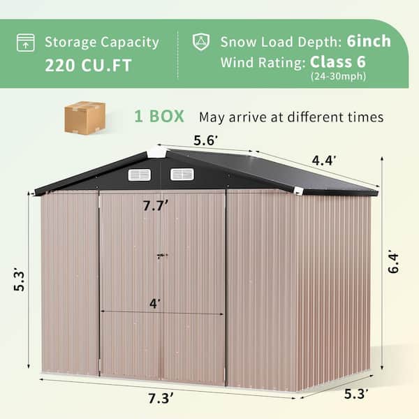 す*ん様 gadid anoniem ditte Reviews for Sizzim 8 ft. W x 6 ft. D Metal Storage Shed with