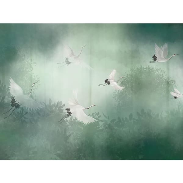 Falkirk Airdrie Animals Forest Stork Vintage Wall Mural