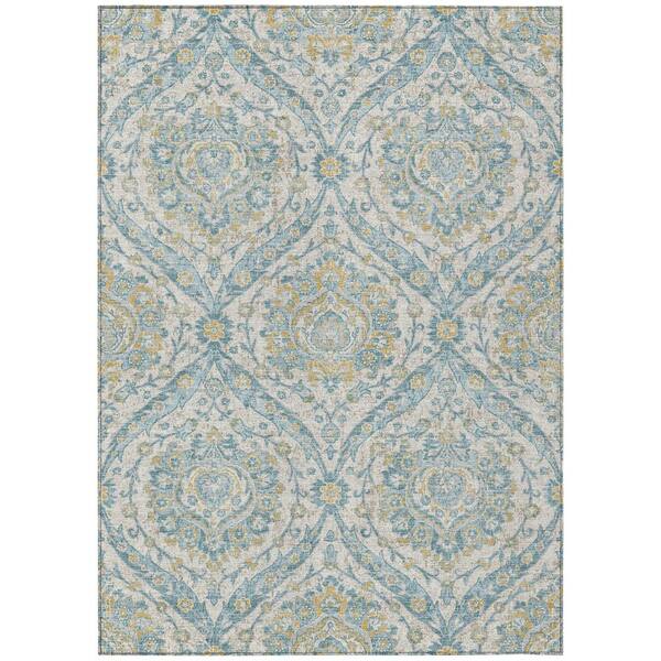 Chantille Machine Washable Indoor/Outdoor Abstract ACN2703 Ivory 3 ft. x 4 ft. Area Rug