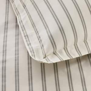 Narrow Stripe T200 Yarn Dyed Cotton Percale Fitted Sheet
