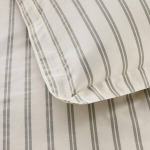 Narrow Stripe T200 Yarn Dyed Cotton Percale Flat Sheet