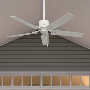 Windbound 52 in. Indoor/Outdoor Fresh White Ceiling Fan For Patios or Bedrooms