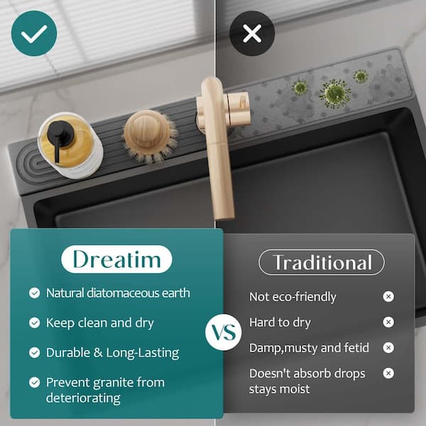 Diatomite Dish Drying Mat Super Water Absorbent Drying Mat For Kitchen Counter I4561398833