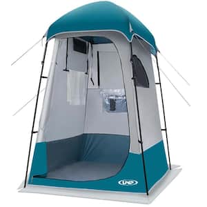 4.6 ft. x 4.6 ft. Camping Privacy Shelter-Dressing Changing Room-Portable Toilet Tent for Picnic, Fishing in Ocean Blue