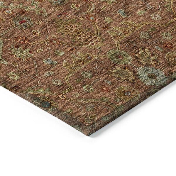 Chantille Machine Washable Indoor/Outdoor Abstract ACN1130 Paprika 9 ft. x 12 ft. Area Rug