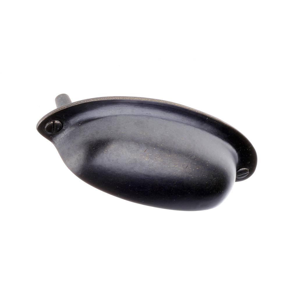 Antique Brass 3-1/2" Oval Cup Pull Multipack