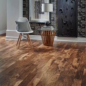 Hand Scraped Natural Acacia 1/2 in. T x 5 in. W x Varying Length Engineered Exotic Hardwood Flooring (26.25 sq.ft./case)