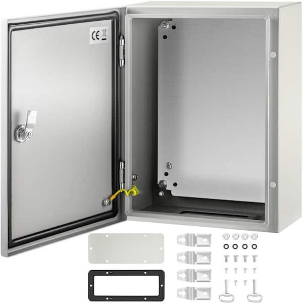16 in. x 12 in. x 6 in. Carbon Steel Electrical Box, IP66 Waterproof & Dust Resistant, Suitable for Outdoor Use