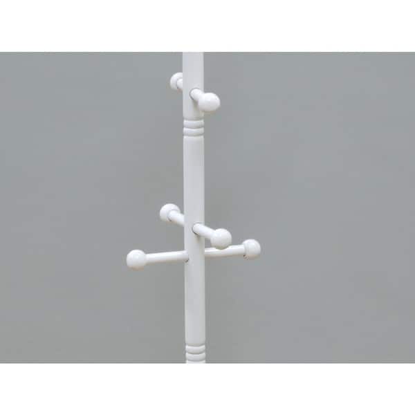Homecraft Furniture 8-Hook Kid's Coat Rack in White WH101 - The Home Depot