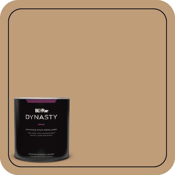 BEHR DYNASTY 1 qt. #PPU4-06 Teatime One-Coat Hide Eggshell Enamel Interior Stain-Blocking Paint and Primer