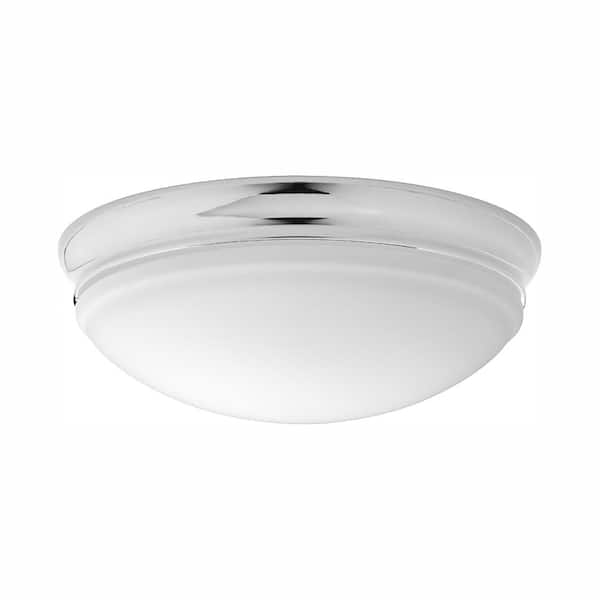 Progress Lighting LED Flush Mount 13.5 in. 25-Watt Polished Chrome Integrated LED Flush Mount