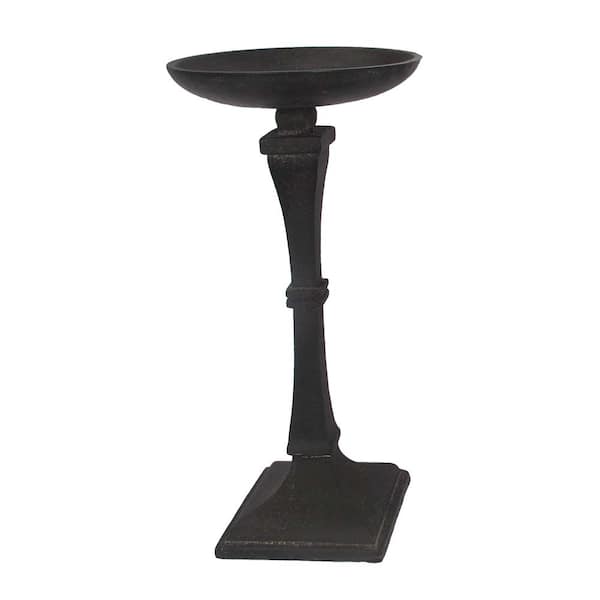 A & B Home 13.4 in. Fabius Matte Black Candle Holder