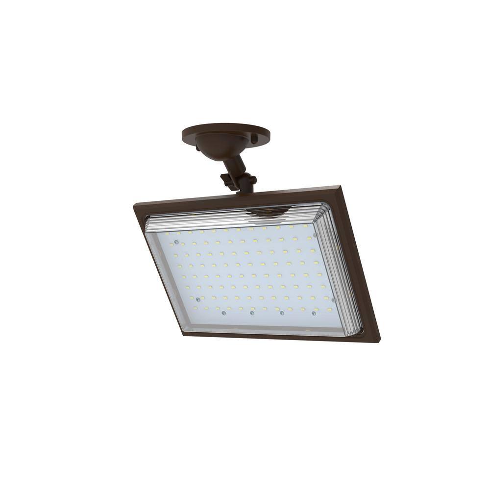 Bronze 46-Watt Outdoor LED Street Lamp with Dusk to Dawn Control