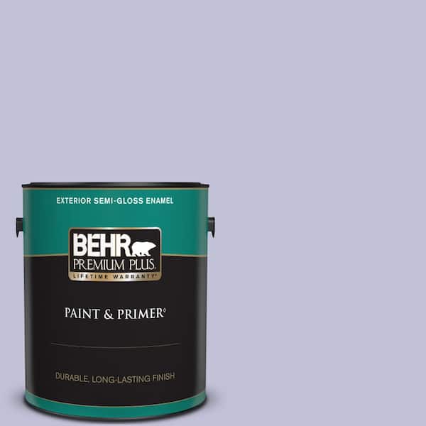 BEHR PREMIUM PLUS 1 gal. #M550-3 Foxglove Semi-Gloss Enamel Exterior Paint & Primer