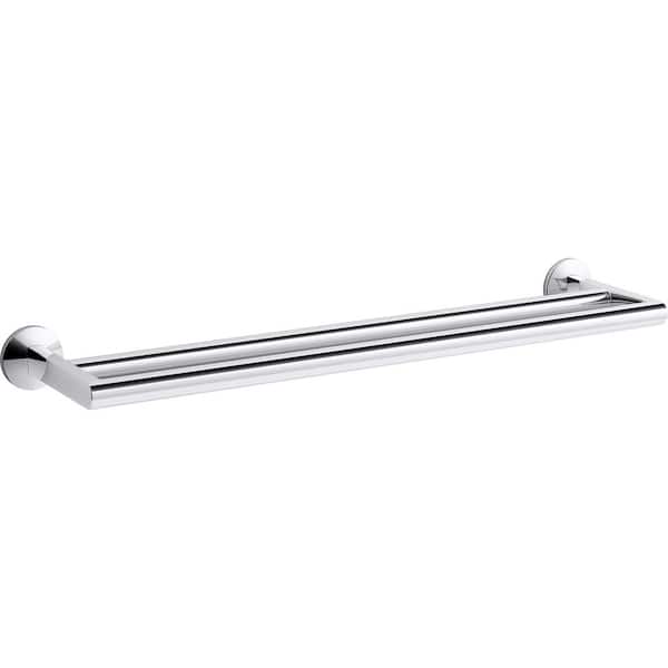 KOHLER Components 24 in. Wall Mounted Double Towel Bar in Polished Chrome