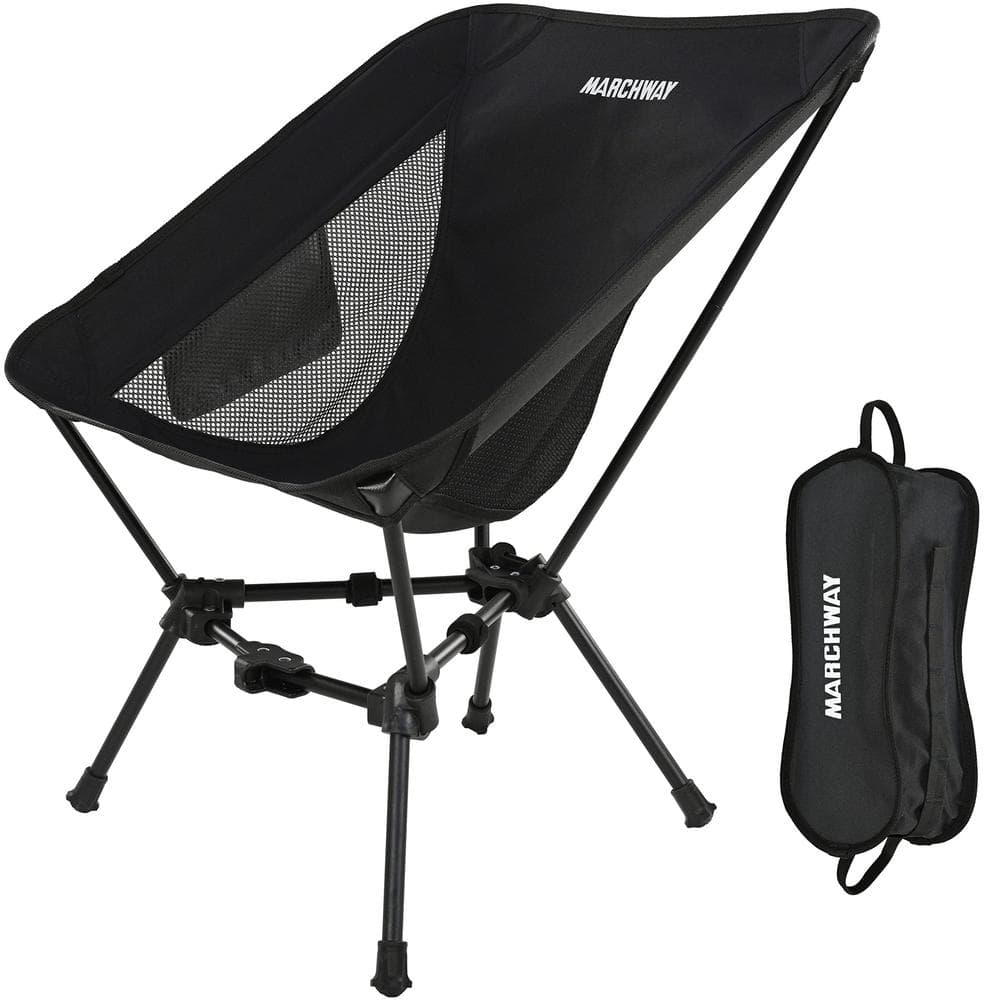 Lightweight Aluminum Folding Camping Chair for Outdoor Hiking, Black price history on PriceWatchPro